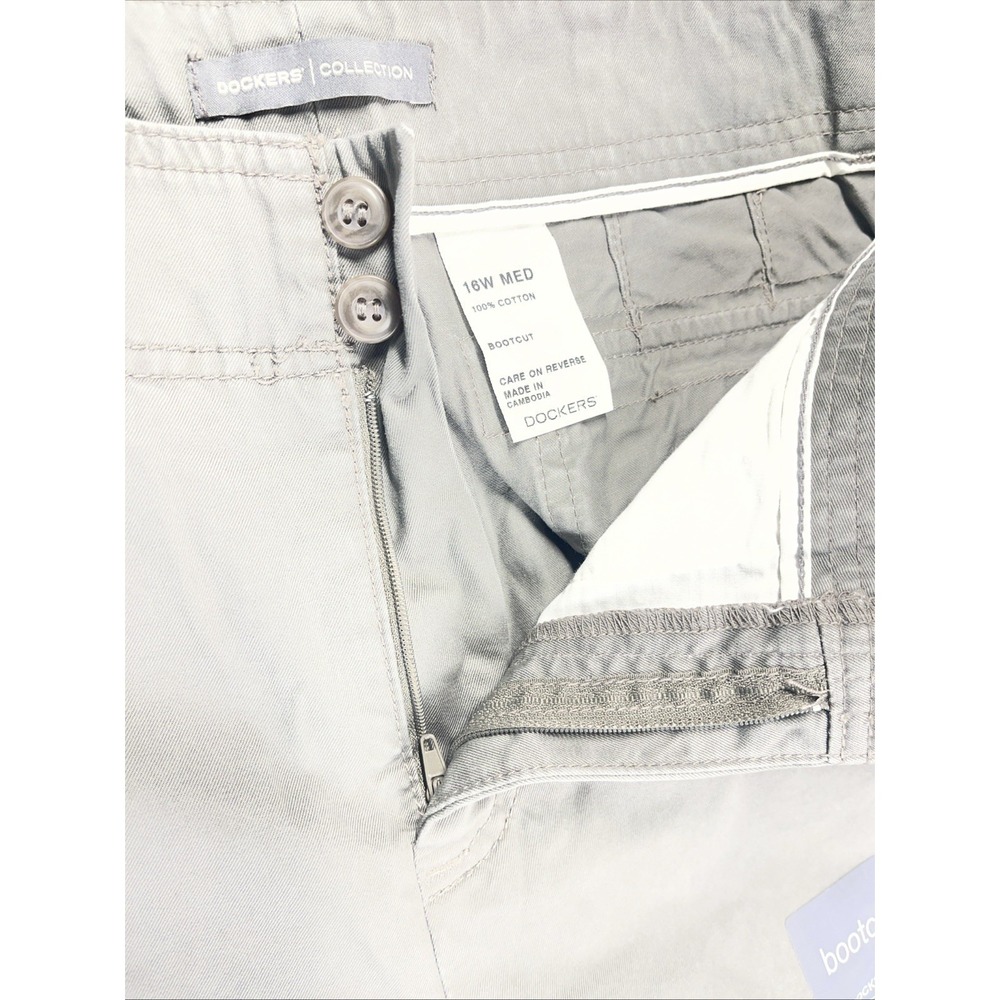 Dockers Collection Women Bootcut Pants Size 16W Grey - Picture 6 of 15